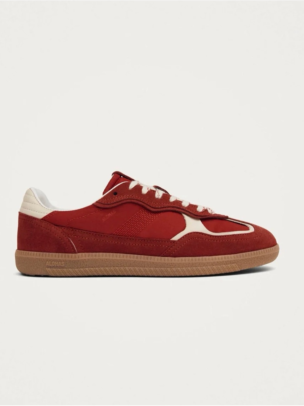 Alohas TB.490 RIFE SHEEN RED LEATHER SNEAKERS - Picture 8 of 9